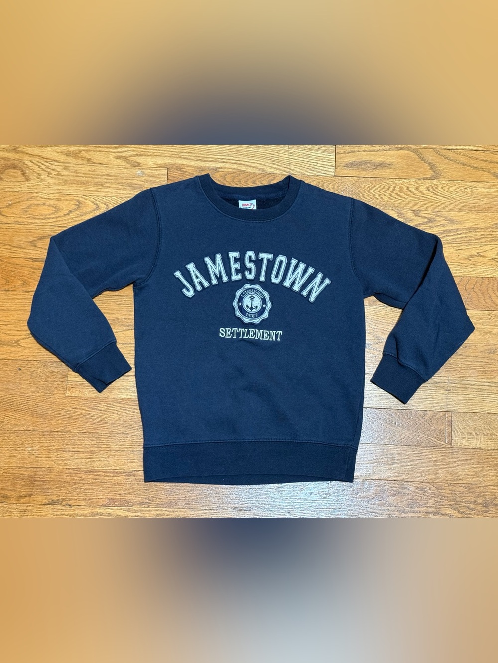 Vintage 90s Kids Unisex (Small) Jamestown Settlement Crewneck Sweatshirt